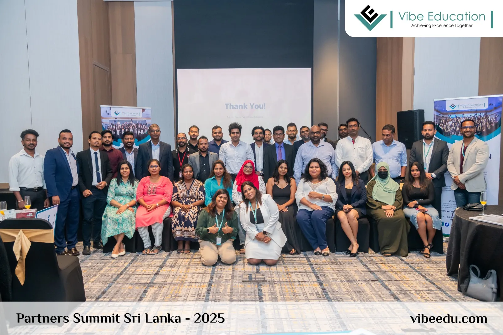 Everyone at the Vibe Education event where DreamPath was named Best Performing Education Partner 2025, photographed together