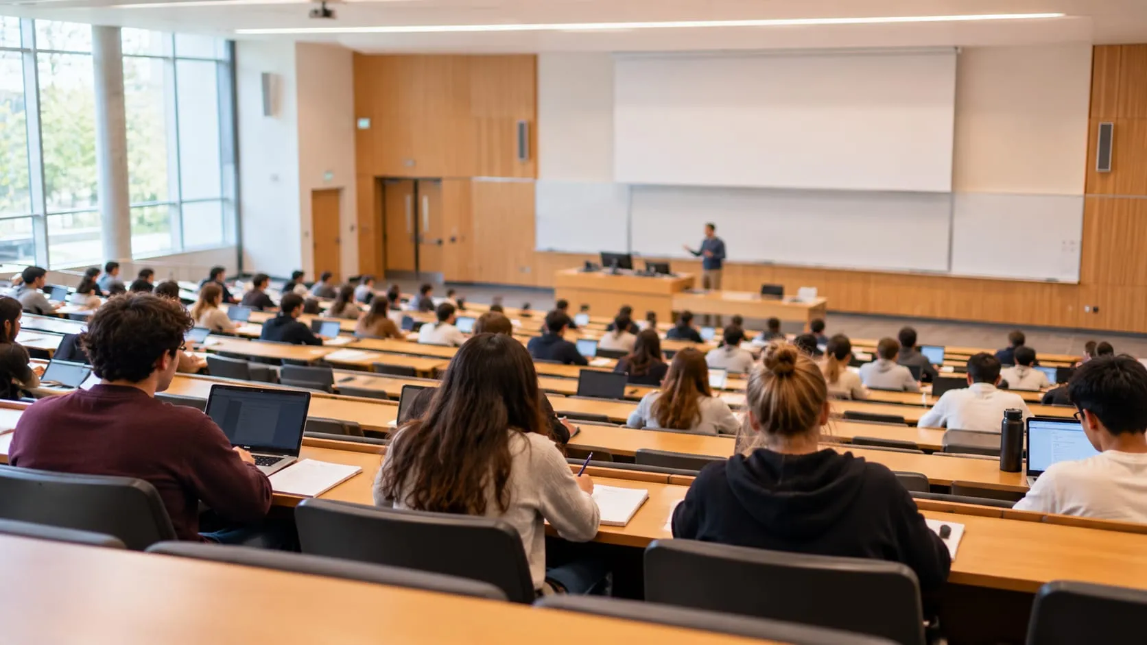 A university lecture theatre