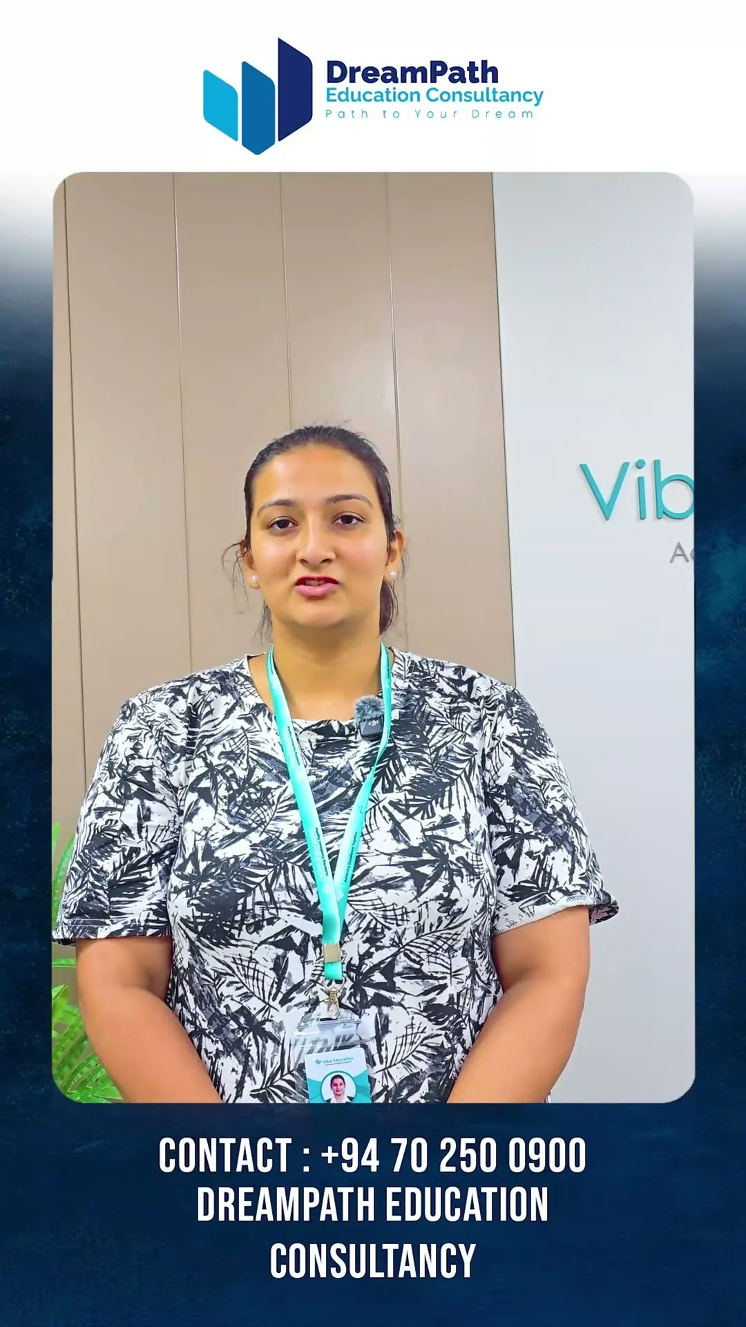 A DreamPath student talking about studying in Dubai