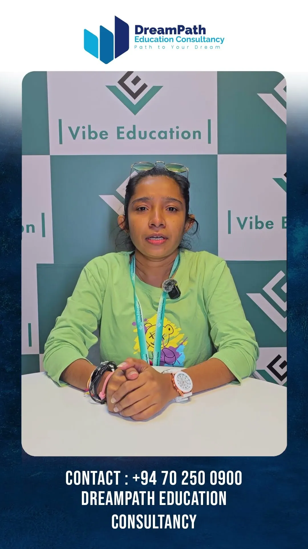 A DreamPath student talking about starting at their institution